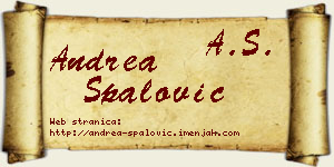 Andrea Spalović vizit kartica